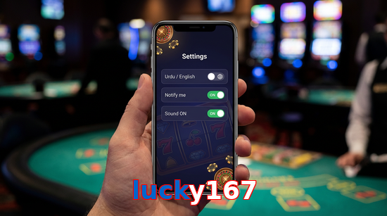 Game list for Lucky167 app section