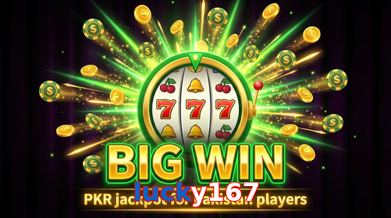 Big win animation on Lucky167 slot game